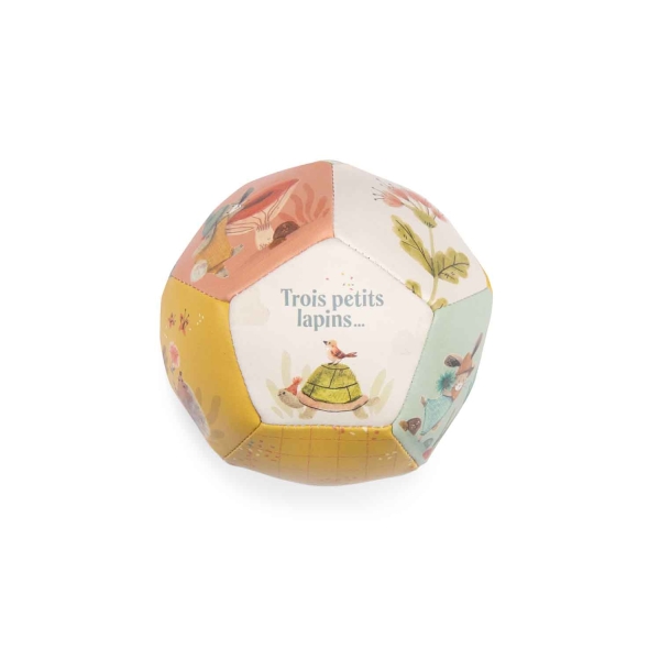 Ballon souple 10 cm Trois Petits Lapins – Moulin Roty