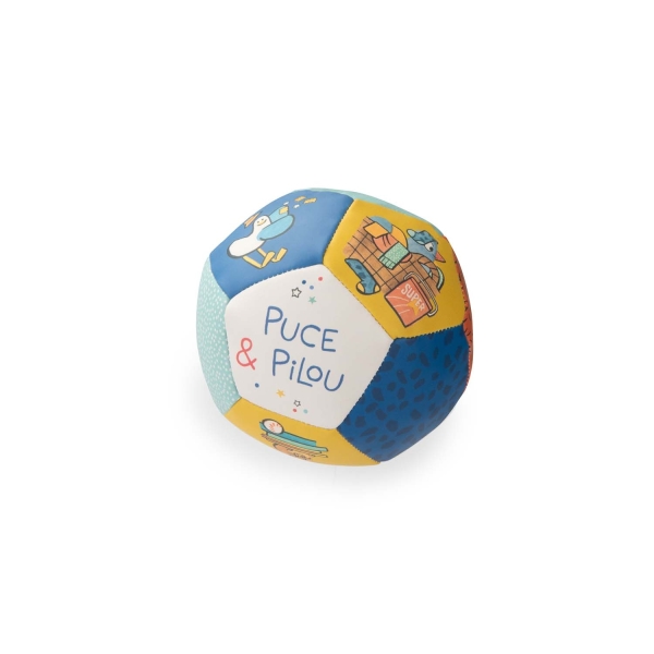 Ballon souple 10 cm Puce & Pilou – Moulin Roty