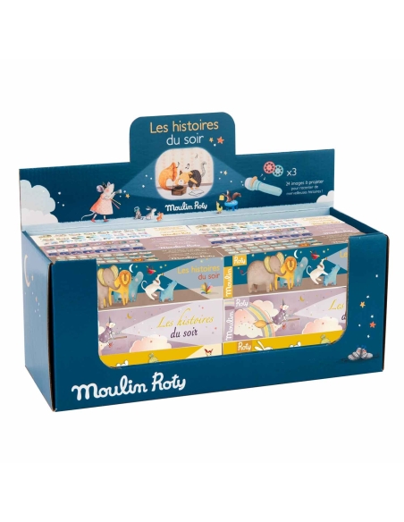 Lampe à histoires Moulin Roty – 3 histoires à projeter