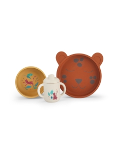 Set vaisselle silicone La forêt Mawa – Moulin Roty