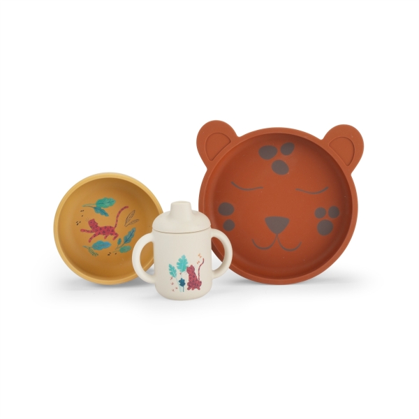Set vaisselle silicone La forêt Mawa – Moulin Roty