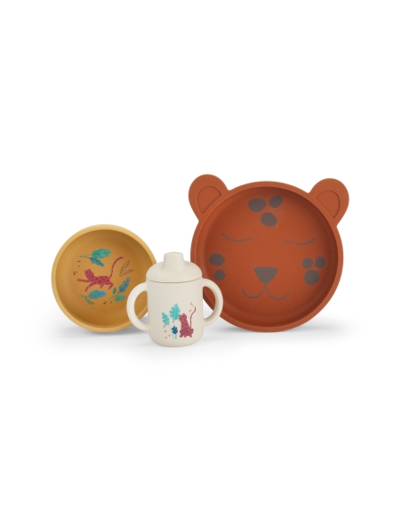 Set vaisselle silicone La forêt Mawa – Moulin Roty