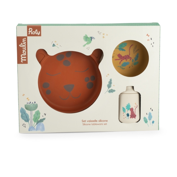 Set vaisselle silicone La forêt Mawa – Moulin Roty