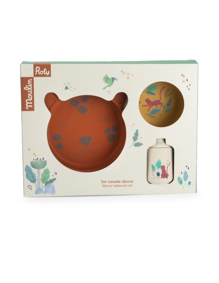 Set vaisselle silicone La forêt Mawa – Moulin Roty
