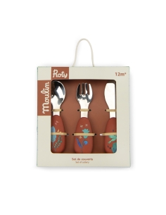 Set couverts silicone La forêt Mawa – Moulin Roty