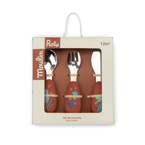Set couverts silicone La forêt Mawa – Moulin Roty