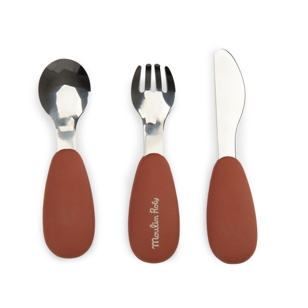 Set couverts silicone La forêt Mawa – Moulin Roty