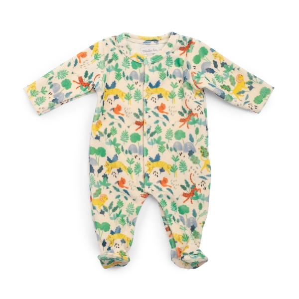 Pyjama velours Jungle 3 mois La forêt Mawa – Moulin Roty