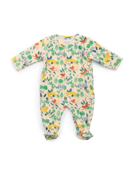 Pyjama velours Jungle 3 mois La forêt Mawa – Moulin Roty