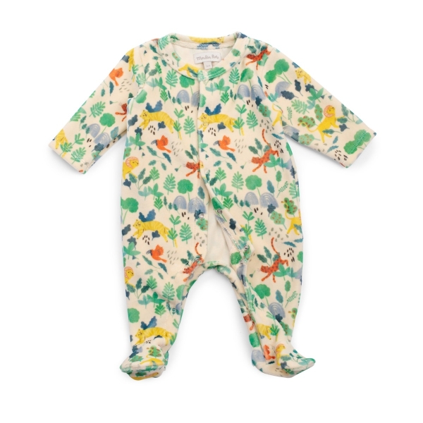 Pyjama velours Jungle 3 mois La forêt Mawa – Moulin Roty