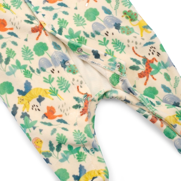 Pyjama velours Jungle 3 mois La forêt Mawa – Moulin Roty