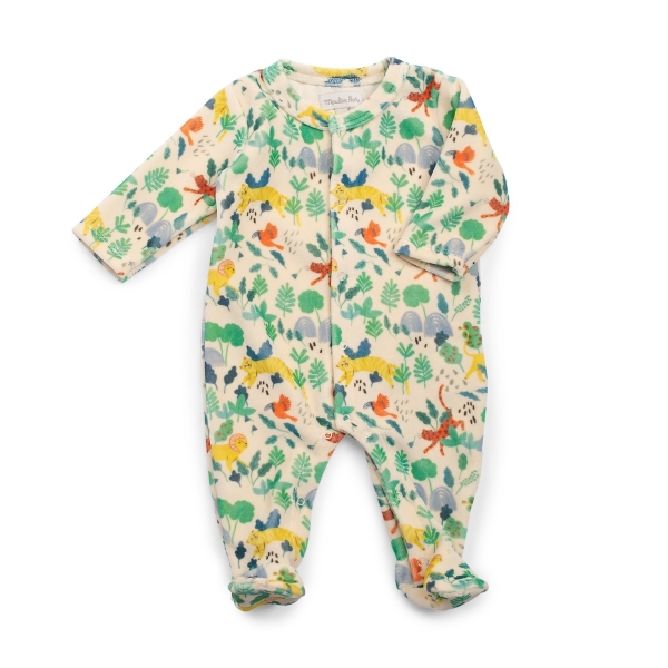Pyjama velours Jungle 6 mois La forêt Mawa – Moulin Roty