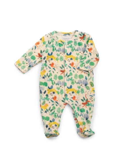 Pyjama velours Jungle 6 mois La forêt Mawa – Moulin Roty