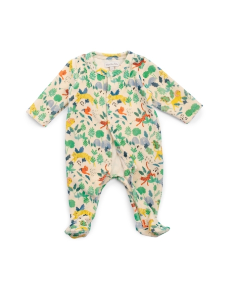 Pyjama velours Jungle 6 mois La forêt Mawa – Moulin Roty