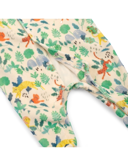 Pyjama velours Jungle 6 mois La forêt Mawa – Moulin Roty