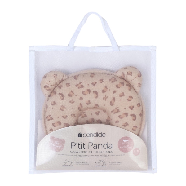 Coussin cale-tête P’tit Panda Gris – Candide