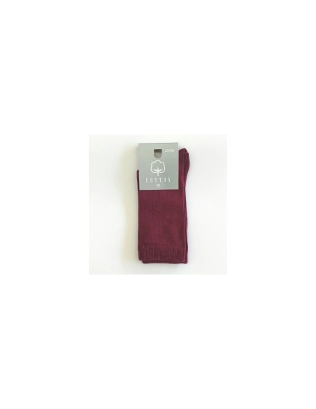 Chaussettes HALF SCHOOL Bordeaux – Cotton Socks