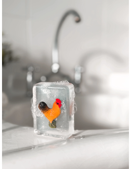 Savon Coq avec figurine Ludi Soap | JOLI GAMIN