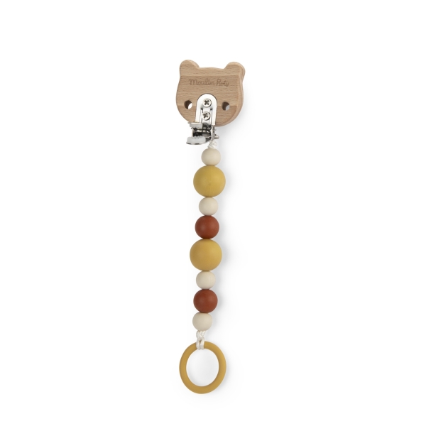 Attache-tétine Tigre Bois & Silicone | Moulin Roty