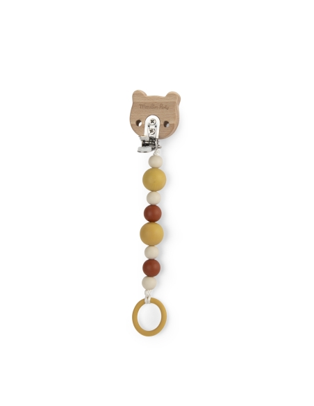 Attache-tétine Tigre Bois & Silicone | Moulin Roty